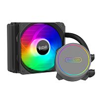 Система жидкостного охлаждения PCCooler GI-CL120 PRO LGA20XX/1200/1700/115х/AM5/AM4, RGB, TDP 150W,1х120mm FIXED LED PWM FAN, Black