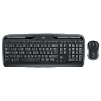 Беспроводная клавиатура+мышь Logitech MK330, клавиатура мембранная ENG, мышь оптическая 1000dpi, USB, 11 кнопок, 2.4G, чёрный [920-003989]