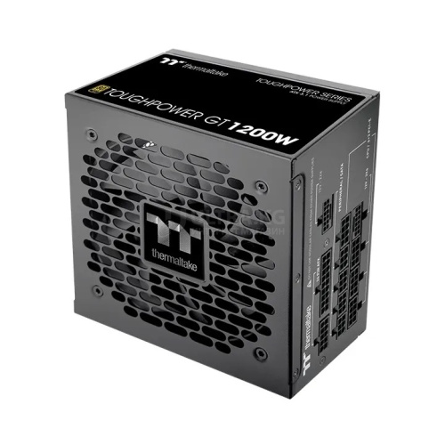 Блок питания 1200W Thermaltake Toughpower GT 1200W Gold ATX 3.1, Gold, APFC, 20+4pin, 2х4+4pin, 6хSata, 4хMolex, 4хPCI-E 6+2pin, 1х12VHPWR, Modular, Вентилятор 12см, 150х86х140мм, Чёрный, Модульный [PS-TPT-1200FNFAGE-3]