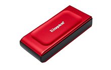 Внешний твердотельный накопитель SSD 2TB Kingston XS1000 Red Read/Write up 1050/1000MB/s USB3.2 [SXS1000R/2000G]