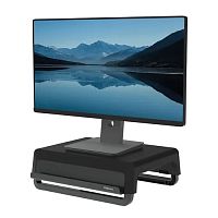 Настольная подставка для монитора Fellowes, нагрузка до 15кг, 35.4x30.4x8.2см, черная [100016560]
