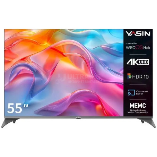 YASIN LED TV 55UD81 55" 4K UHD 3840x2160, WebOS 450 cd/m2 1000000:1 6ms 178/178 WiFi