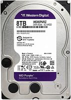 Жесткий диск HDD 8TB, Western Digital Purple Surveillance, 5640rpm, 256MB Cache, SATAIII [WD85PURZ]