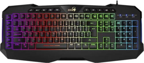 Клавиатура Genius Scorpion K11 Pro, мембранная, 104btns, USB, Анг/Рус, 1.8м, Черный Клавиатура Genius Scorpion K11 Pro, мембранная, 104btns, USB, Анг/Рус, 1.8м, Черный