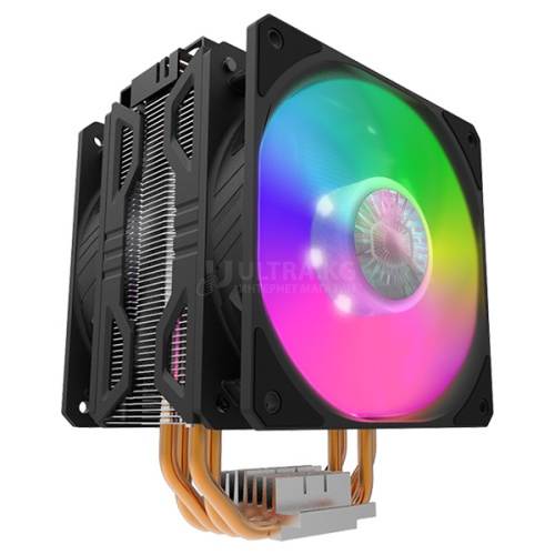 Кулер для процессора CoolerMaster Hyper 212 ARGB TDP AM4/ 150/1151/1151-v2/1155/1156/1200, 150W, 650-1800 об/мин, 27 дБA, 4pin, 120 x 80.5 x 157, Чёрный [RR-2V2L-18PA-R1]