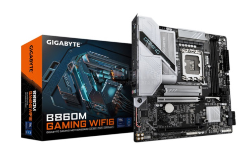 MB LGA1851 GIGABYTE B860M GAMING WIFI6,2xDDR5,11xUSB,mATX,2xM.2,4xSATA, 2PCIe16x,HDMI,DP,Type-C,WiFi MB LGA1851 GIGABYTE B860M GAMING WIFI6,2xDDR5,11xUSB,mATX,2xM.2,4xSATA, 2PCIe16x,HDMI,DP,Type-C,WiFi