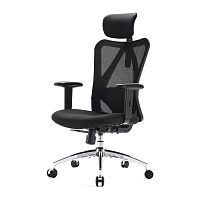 Офисное кресло Office Chair SIHOO M18-B158 BLACK 2D Armrest, class 3 TUV gaslift,350mm aluminium base, Footrest