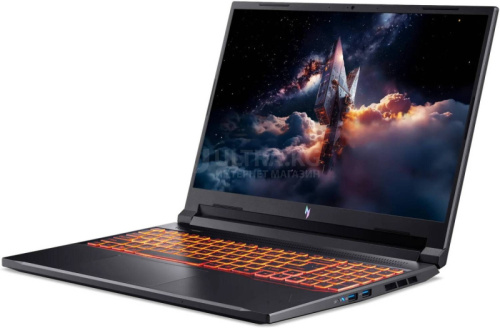 Ноутбук Acer NITRO V 16 ANV16-42-R96P Ryzen 7 260(up to 5.10Ghz) 16GB DDR5, 2TB NVMe, 16" WUXGA IPS 180Hz, RTX 5050 8GB GDDR7, Type-C, HDMI, Thunderbolt 4.0, LAN, WF, BT, WIN11H, клав. с подсв., EN-RU, черный[NH.U2NAA.003]