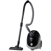 Vacuum cleaner Samsung PEBBLE VCC5241S3K/XEV (1800W/410W, мешок 2 л, трубка телескоп, щетка основная, 5,1кг, без управления, HEPA11 фильтр, 84 Дб, черный)