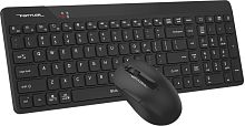 Беспроводная клавиатура+мышь A4tech Fstyler FG2300 Air2 Black мембранная, 107 клв, ANSI, оптическая, 1200 dpi, 15м, адаптер Type-C, USB ресивер