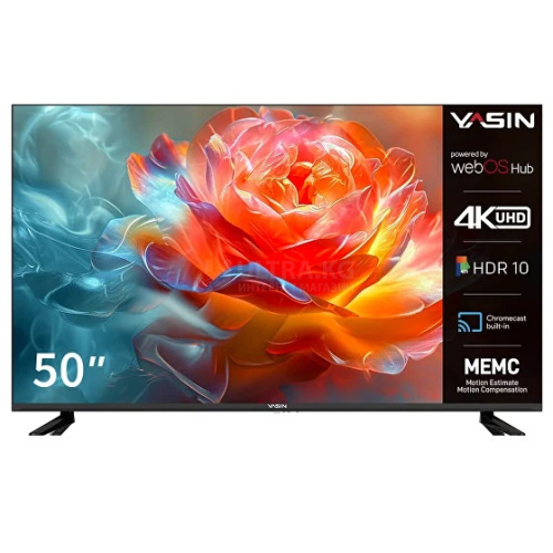 YASIN LED TV 50UD81 50" 4K UHD 3840x2160, WebOS 450 cd/m2 1000000:1 6ms 178/178 WiFi