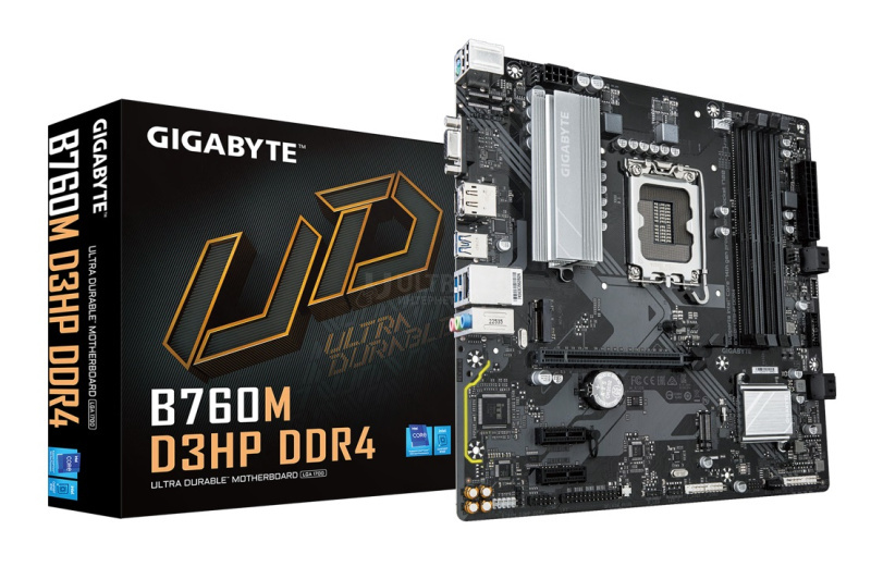 MB LGA1700 GIGABYTE B760M D3HP DDR4,4xDDR4,12xUSB,4xSATAIII,mATX,M.2,PCIe16x, 2PCIe1x,VGA,HDMI,DP MB LGA1700 GIGABYTE B760M D3HP DDR4,4xDDR4,12xUSB,4xSATAIII,mATX,M.2,PCIe16x, 2PCIe1x,VGA,HDMI,DP