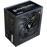 Блок питания 800W Zalman ZM800-TXII (V2) ATX, Standard, APFC, 20+4pin, 4+4pin, 8pin, 8хSATA, 4хMolex, 4хPCI-E 6+2 pin, FDD, Вентилятор 12см, Черный