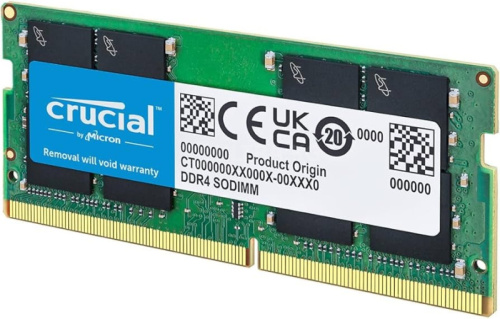Оперативная память для ноутбука DDR4 SODIMM 8GB Crucial 3200Mhz (PC4-25600) pulled Оперативная память для ноутбука DDR4 SODIMM 8GB Crucial 3200Mhz (PC4-25600) pulled