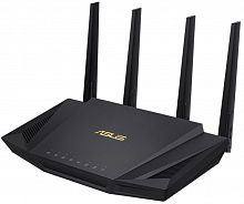 Роутер Wi-Fi ASUS RT-AX58U AX3000 Dual-Band, 2402Mb/s 5GHz+574Mb/s 2.4GHz, 4xLAN 1Gb/s, 4 антенны, USB 3.1, AiMesh, ASUS Router APP