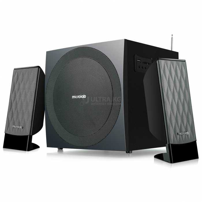 Microlab Subwoofer M-300U 2.1 BLACK 38W(14W+2*12W) USB,SD,FM Microlab Subwoofer M-300U 2.1 BLACK 38W(14W+2*12W) USB,SD,FM