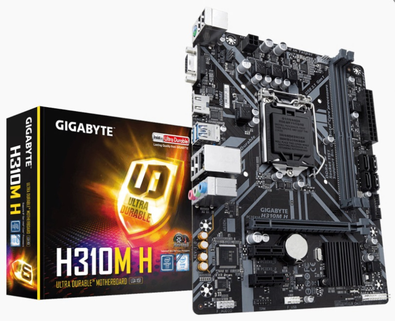 MB LGA1151v2 Gigabyte H310M H,2xDDR4,10xUSB,4xSATAIII,mATX,PCIe16x,2xPCIE,VGA, HDMI MB LGA1151v2 Gigabyte H310M H,2xDDR4,10xUSB,4xSATAIII,mATX,PCIe16x,2xPCIE,VGA, HDMI