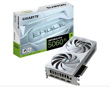 Видеокарта RTX 5060Ti Gigabyte GeForce RTX™ 5060 Ti EAGLE OC ICE 16GB GDDR7, Engine clock 2617MHz, Memory clock 28000MHz, 128Bit, 3xDP, HDMI [GV-N506TEAGLEOC ICE-16GD]