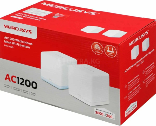 Mesh-система Wi-Fi MERCUSYS Halo H32G (2-pack) (AC1200/ 2,4ГГц до 300 Мбит/с/ 5 ГГц до 867 Мбит/с/ до 260 м²/2×WAN/LAN 1 Гбит/с + 2×WAN/LAN300 Мбит/с) фото 2 Mesh-система Wi-Fi MERCUSYS Halo H32G (2-pack) (AC1200/ 2,4ГГц до 300 Мбит/с/ 5 ГГц до 867 Мбит/с/ до 260 м²/2×WAN/LAN 1 Гбит/с + 2×WAN/LAN300 Мбит/с) фото 2