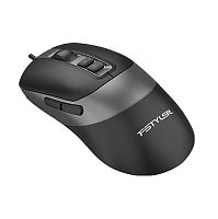 Мышь A4tech Fstyler FM50S Plus Black, 4000 dpi, USB, 7 кнопок, оптическая, бесшумное нажатие кнопок