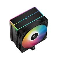 Кулер для процессора DEEPCOOL AG500 BK ARGB V2 R-AG500-BKAMMN-GJD, Intel 1851/1700/1200/115х и AMD AM5/AM4, 240W, 1*120мм RGB, 300-1850±10%/об/м, 67,88 CFM, ≤29,4 dB(A), 4pin, 125х95х160мм, Чёрный (1 год)