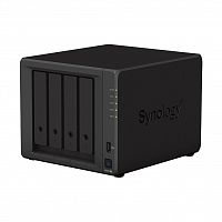 Сетевой накопитель (NAS) Synology DiskStation DS923+ AMD Ryzen R1600(2.60-3.10GHz),4GBDDR4,4x3.5"/2.5"SATA,2xM.2NVMeSSD,RAID,Basic,JBOD,Synology Hybrid,2xUSB3.2 Gen1,1xeSATA,2xLAN,Cloud,Black