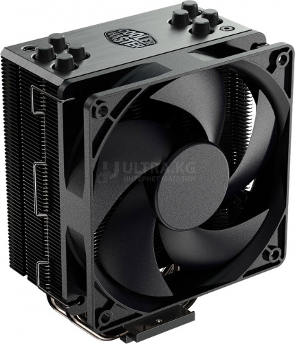 Кулер для процессора CoolerMaster Hyper 212 ARGB TDP AM4/ 150/1151/1151-v2/1155/1156/1200, 150W, 650-1800 об/мин, 27 дБA, 4pin, 120 x 80.5 x 157, Чёрный [RR-2V2L-18PA-R1]