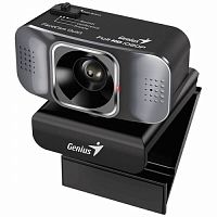 Вебкамера Genius FaceCam Quiet, USB, 1920x1080, 2.0Mpx, Крепление: зажим, Кабель 1.5 метра, Темно-серый