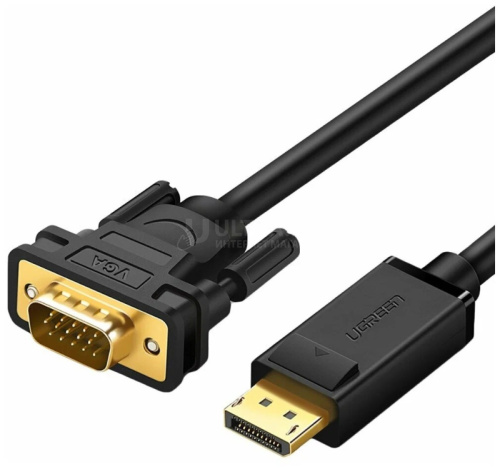 Интерфейсный кабель 10247 UGREEN DP Male to VGA Male Cable 1.5m (Black)