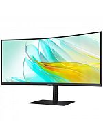 Монитор LCD 34" Samsung LS34C650VAIXCI, Изогнутый, ViewFinity S6, Black, VA, UWQHD (3,440x1,440), 3000:1 (Mega), 350cd/m2, 100Hz, 5ms, HDMI, DP, 2xUSB, USB-C, выход на наушники, 5 Мп IR камера, Колонки (2x2.5W)