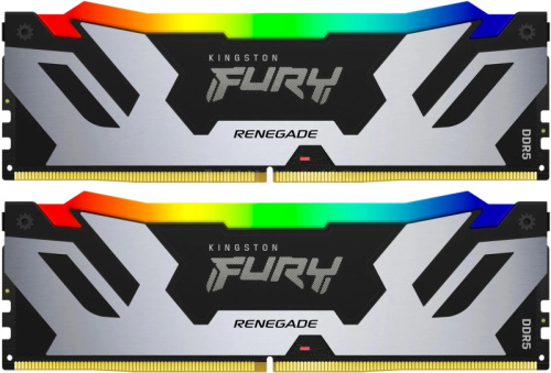 DDR5 64GB (2x32GB) PC-51200 (6400MHz) KINGSTON FURY RENEGADE RGB XMP KF564C32RSAK2-64 DDR5 64GB (2x32GB) PC-51200 (6400MHz) KINGSTON FURY RENEGADE RGB XMP KF564C32RSAK2-64