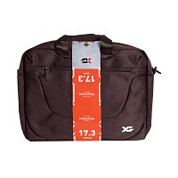 Сумка для ноутбука, XG, Hong Kong XGB-640-17.3 Коричневая 17.3", Полиэстер. Лёгкая, Усиленные ручки, Внешнее отделение на молнии, 2 внутренних отделения, Уплотнённые стенки