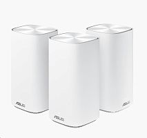 Mesh Wi-Fi система ASUS CD6(W-3-PK) AC1500 Dual-Band, 867Mb/s 5GHz+600Mb/s 2.4GHz, 3xLAN 1Gb/s, 4 antennas, Aimesh, ASUS Router APP, AIProtection