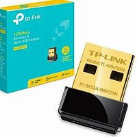 Адаптер Wi-Fi USB TP-LINK TL-WN725N N150, 150Mb/s 2.4GHz, 1 антенна, USB 2.0