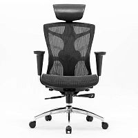 Office Chair SIHOO C100-B101 BLACK 4D Armrest, class 4 TUV gaslift,350mm steel base