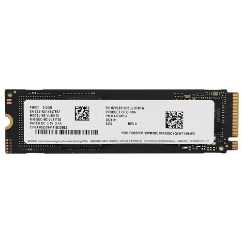 SSD SAMSUNG BM9C1 MZ-9MX512A 512GB M.2 NVME PCIE4.0x4 2230 4600/2600 MB/s SSD SAMSUNG BM9C1 MZ-9MX512A 512GB M.2 NVME PCIE4.0x4 2230 4600/2600 MB/s