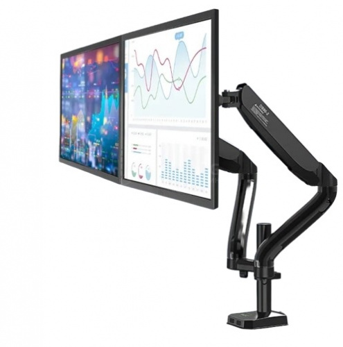 Настольный кронштейн для 2-х мониторов Kaloc Zeno M10D/B, Макс Нагрузка-10.0 кг, Диагональ экрана от17"до 32", Высота - 155-470mm, Наклон 50°/+50°, Поворот 360°, VESA 75x75, 100x100mm, газлифт, Чёрный Настольный кронштейн для 2-х мониторов Kaloc Zeno M10D/B, Макс Нагрузка-10.0 кг, Диагональ экрана от17"до 32", Высота - 155-470mm, Наклон 50°/+50°, Поворот 360°, VESA 75x75, 100x100mm, газлифт, Чёрный