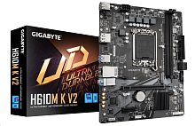 Матплата Gigabyte H610M K V2, LGA1700, Intel H610, 2xDDR5 PC44800, 1xPCI-E16X, 1xPCI-E1x, Sound8Ch, GBLAN, 2SATA+M.2, mATX, 4USB3.2+6USB2.0, HDMI, DP