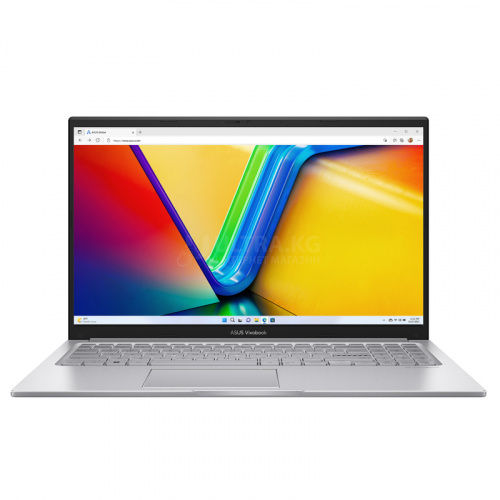 Ноутбук ASUS Vivobook 15 X1504VA-NJ379 Intel Core i7-1355U (up to 5.00GHz), 40GB DDR4, 512GB SSD m2 NVMe, 15.6"FHD IPS, Intel Iris graphics, WiFi ax, BT 5.0, CR, Type-c, DOS, ENG-RUS, серебро