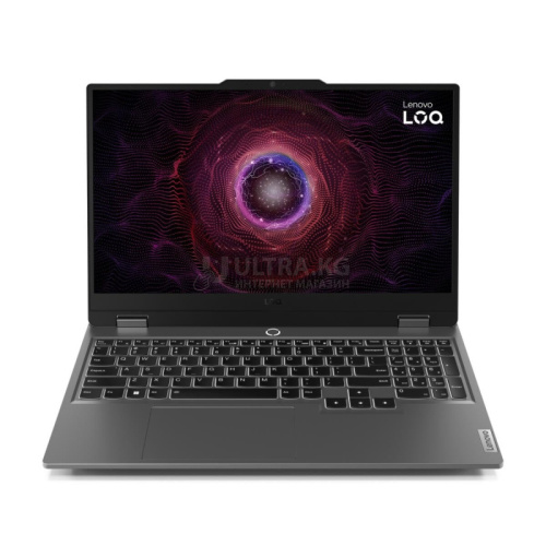 Ноутбук Lenovo LOQ 15ARP9 AMD Ryzen 5 7235HS (up to 4.20GHz) 16GB DDR5, 512GB SSD m2 NVMe, RTX4050 6GB, 15.6" FHD IPS 144Hz,Type-C, HDMI, LAN, WF, BT, WIN11H, клав. с подсв., EN-RU, серый [83JC00GKUS]