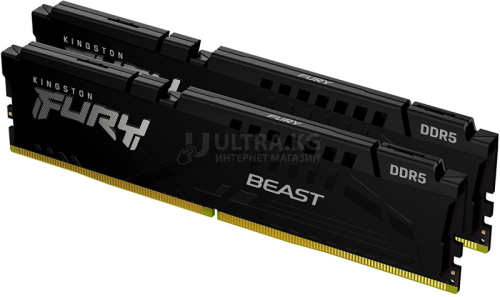 Оперативная память DDR5 64GB (2x32GB) PC-41600 (5200MHz) KINGSTON FURY BEAST BLACK KF552C40BBK2-64 Оперативная память DDR5 64GB (2x32GB) PC-41600 (5200MHz) KINGSTON FURY BEAST BLACK KF552C40BBK2-64