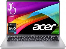 Ноутбук Acer Swift Go Intel Evo Platform i7-1355U(up to 5.00GHz) 16GB DDR5, 1TB SSD NVMe, 14" WUXGA (1920x1200) IPS, Touchscreen, Intel Iris Xe Graphics, WIN11H, клав. с подсветкой. EN-RU, серебро