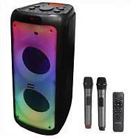 Microlab Party Speaker PT1000W 80W RGB LED, 2*Mic, BT,5400mAH, 3.5mm Line in, microSD,USB, Remote
