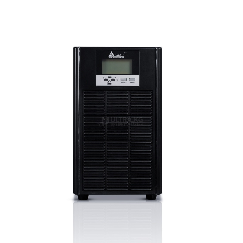 ИБП UPS SVC PTS-6KL-LCD, Мощность 6кВА/6кВт, PTS-серия, On-Line, LCD\RS-232, SMART, Диапазон работы AVR: 110-288В, Бат.: 12В/7Ач*16шт., Клеммная колодка, Вентилятор: 12см*1шт., Чёрный (2 года на устройство, 1 год на аккумуляторы) ИБП UPS SVC PTS-6KL-LCD, Мощность 6кВА/6кВт, PTS-серия, On-Line, LCD\RS-232, SMART, Диапазон работы AVR: 110-288В, Бат.: 12В/7Ач*16шт., Клеммная колодка, Вентилятор: 12см*1шт., Чёрный (2 года на устройство, 1 год на аккумуляторы)