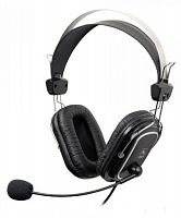 Наушники с микрофоном A4Tech HS-50, Black, 20-20000Ghz, 97dB, 2 x mini jack 3.5 mm, 40mm, 2m