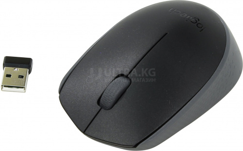 Беспроводная мышь Logitech M171, оптическая 1000dpi, светодиодная, USB, 3 кнопки, 2.4 GHz, черная [910-004424]