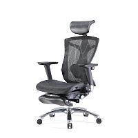 Office Chair SIHOO V1-N103 BLACK 4D Armrest, class 3 TUV gaslift,350mm aluminuim base, Footrest