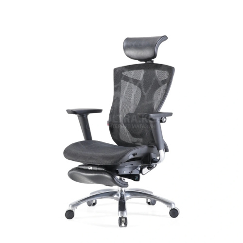 Office Chair SIHOO V1-N103 BLACK 4D Armrest, class 3 TUV gaslift,350mm aluminuim base, Footrest