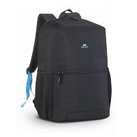 Сумка для ноутбука RivaCase 8067 15.6" Full size Черный рюкзак. Ремешок крепления, карман для телефона, карман для бутылки, плечевой ремень. Водонепроницаемый материал. Наплечные ремни со смягчающими подкладками