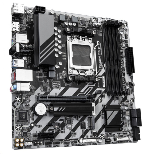 Материнская плата AM5 GIGABYTE B650M D3HP AX, AMD B650, 4xDDR5 PC64000, 1xPCI-EX16, 1xPCI-EX1, 4xSATA+2M.2, RAID,GBLAN, Sound7.1, mATX, 6xUSB2.0, 6xUSB3.2, USB Type-C, HDMI, 2xDP фото 2 Материнская плата AM5 GIGABYTE B650M D3HP AX, AMD B650, 4xDDR5 PC64000, 1xPCI-EX16, 1xPCI-EX1, 4xSATA+2M.2, RAID,GBLAN, Sound7.1, mATX, 6xUSB2.0, 6xUSB3.2, USB Type-C, HDMI, 2xDP фото 2